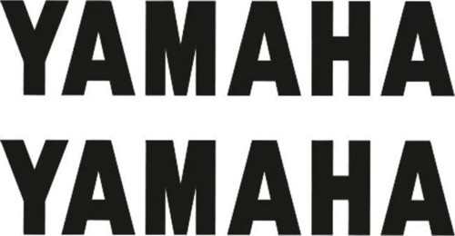 Yamaha Yazı Motosiklet Sticker 2 Adet 19 x 4 cm