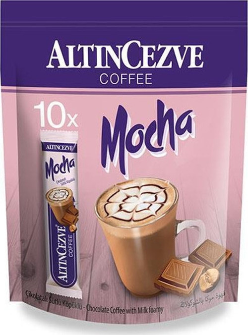 3ü1 Arada | Üçü bir arada Mocha Çikolatalı 10′ lu Paket (Tek İçimlik) -17 Gr x 10 Adet