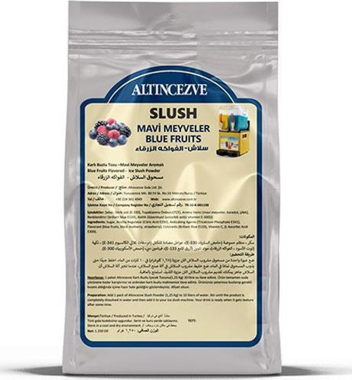 Ice Slush Karlı Buzlu Karlama Tozu | Mavi Meyveler 1.250 Gr - 10 L