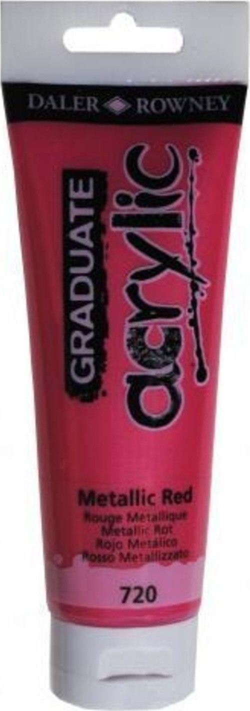 720 Graduate Akrilik Boya Metallic Red 120 ml