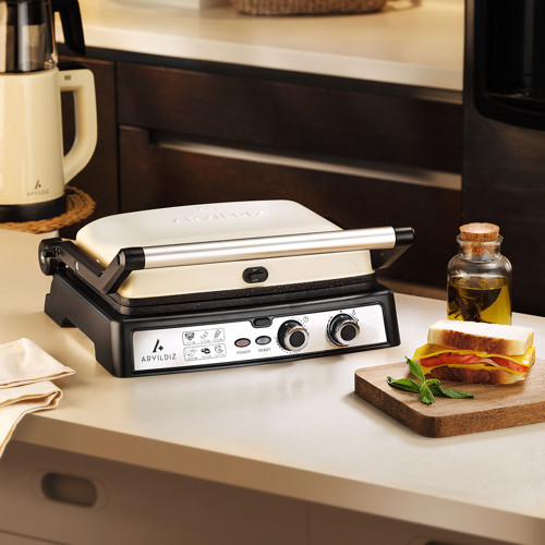 Multi Grill Tost Makinesi Krem