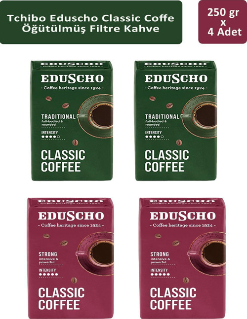 Eduscho Classic Coffee Öğütülmüş Filtre Kahve 250 gr x 4 Adet