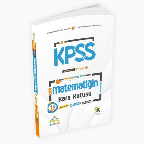 KPSS Matematiğin Kara Kutusu 1.Cilt Konu Özetli Dijital Çözümlü ÖSYM Çıkmış Soru Havuzu Bankası