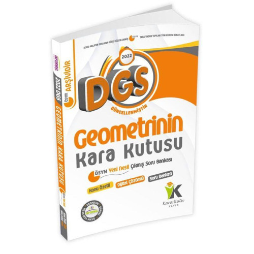 DGS Geometrinin Kara Kutusu Konu Özetli Dijital Çözümlü Çıkmış Soru Bankası