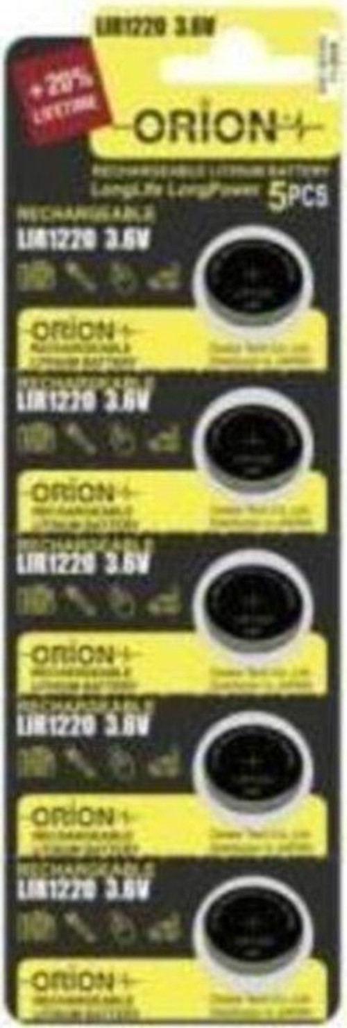 Lityum Lır1220 3.6V Şarj Edilebilir Pil 5'Li Paket
