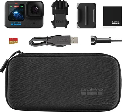Hero 12 Black Aksiyon Kamerası Çantalı - Hafıza Kartlı Bundle