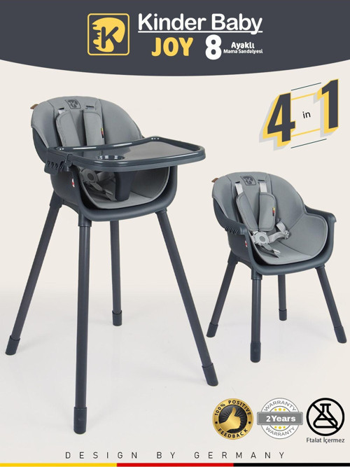 Joy 4in1 Bebek Mama Sandalyesi ve Mama Oturağı İç Pedli