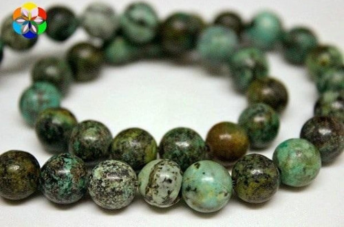 Bileklik Boy Afrika Turkuazı Taşı Yarım Dizi Royal Quality 8mm (18CM UZUNLUĞUNDADIR)