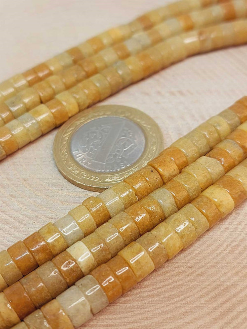 Bileklik Boy Akik Taşı Şekilli 3x6mm Yarım Dizi (49352) (18CM UZUNLUĞUNDADIR)