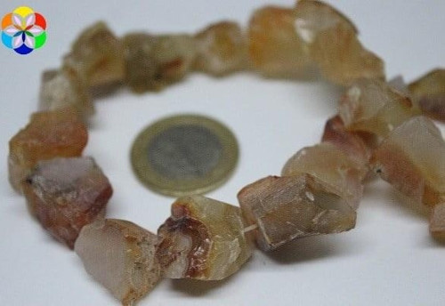 Bileklik Boy Akik Taşı Yarım Dizi Doğal Ham Taşlar (18CM UZUNLUĞUNDADIR)