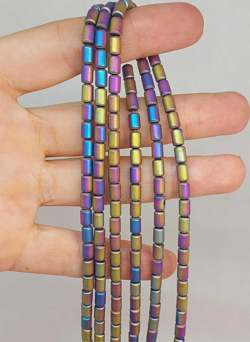 Bileklik Boy Hematit Taşı Yarım Dizi 4*5.5mm (48134) (18CM UZUNLUĞUNDADIR)