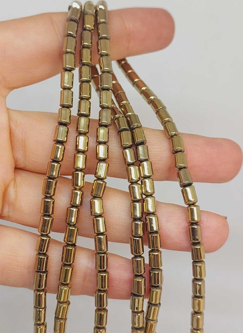 Bileklik Boy Hematit Taşı Yarım Dizi 4*5.5mm (48140) (18CM UZUNLUĞUNDADIR)