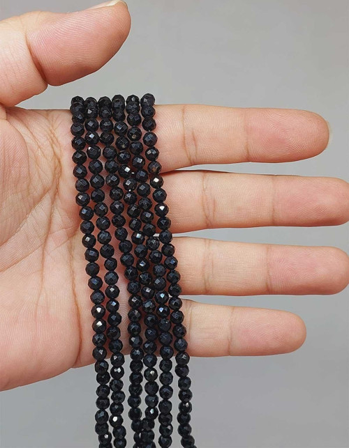 Bileklik Boy Turmalin Taşı Yarım Dizi 4mm (51242) (18CM UZUNLUĞUNDADIR)