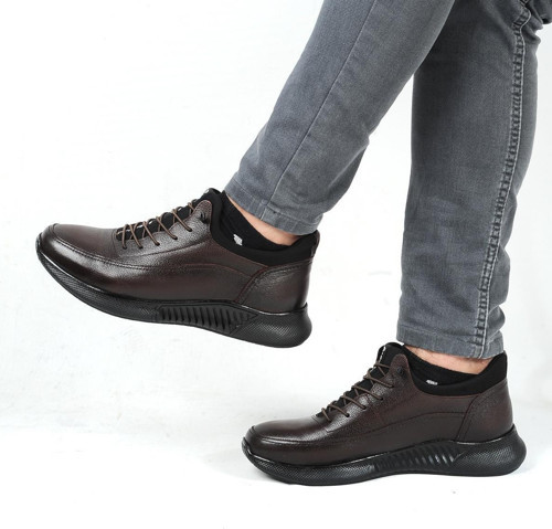 8351 Kahve Milano %100 Deri Erkek Casual Ayakkabı