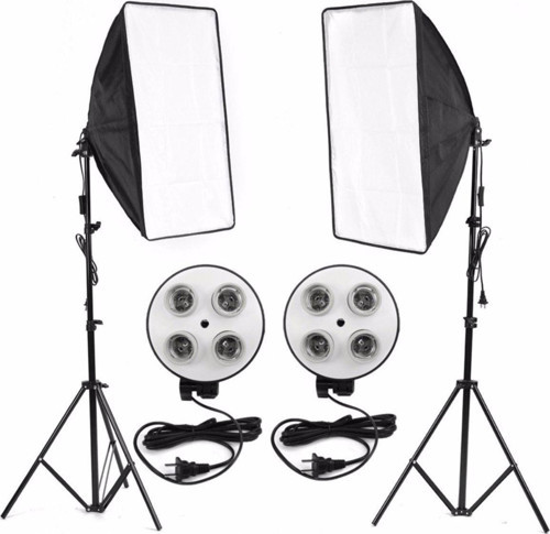 Youtube Video Ve Fotoğraf 2Li Softbox Seti Sürekli Işık Softbox Lambasız