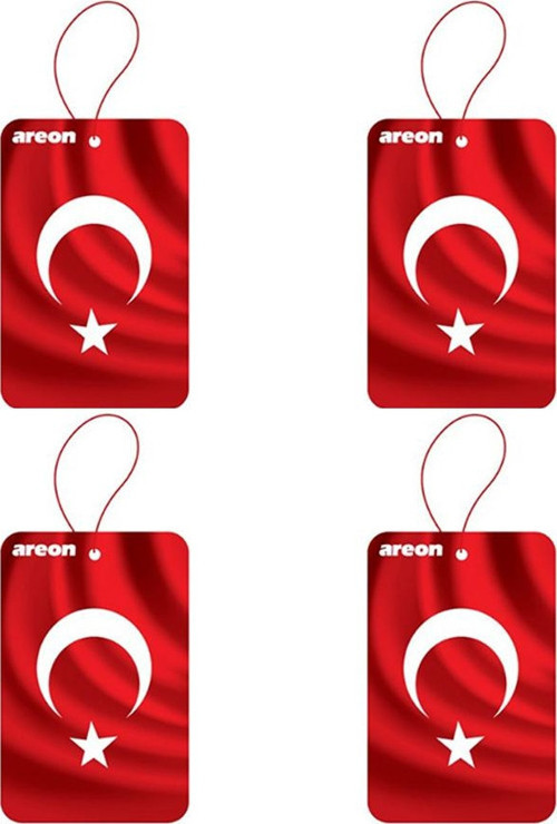 X Serisi Türk Bayrağı Bubble Gum Oto Araç Kokusu 4 Adet