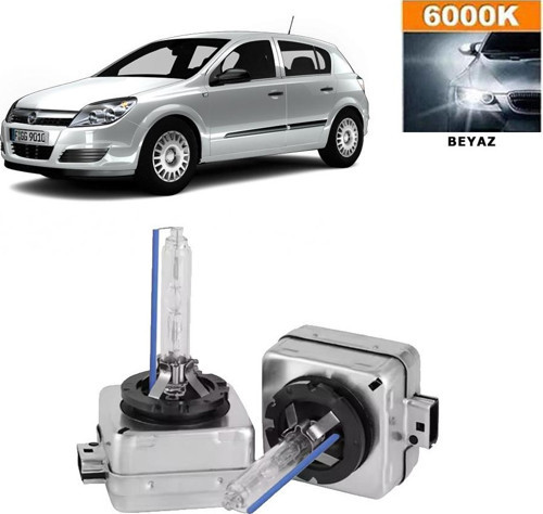 Opel Astra H Xenon D1S / D1R 6000K Beyaz HID Xenon Ampul 2 Adet