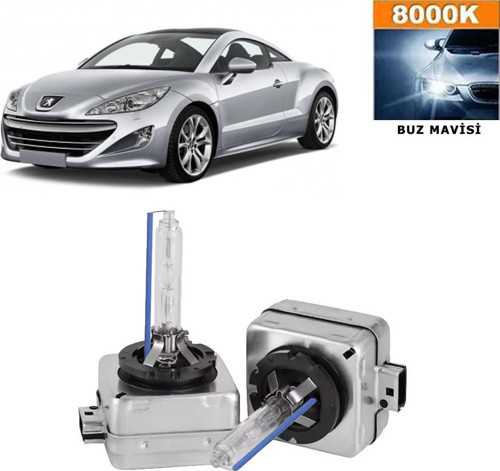 Peugeot RCZ 2010-2015 D1S / D1R 8000K Buz Mavisi HID Xenon Ampul 2 Adet