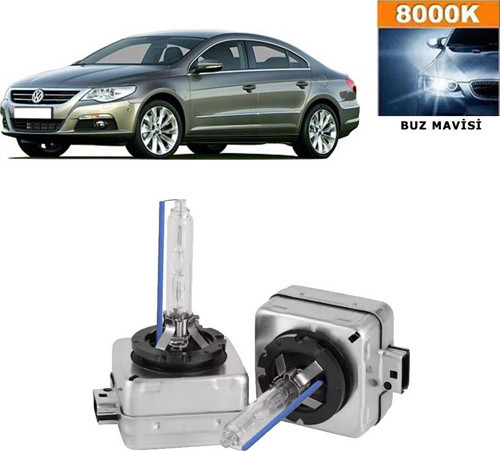 Volkswagen Passat CC 2008-2011 D1S / D1R 8000K Buz Mavisi HID Xenon Ampul 2 Adet