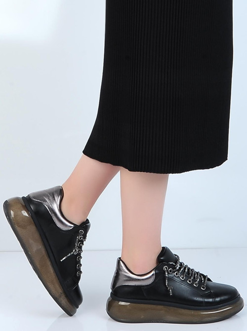 K831126-A Siyah Kadın Sneaker Ayakkabı