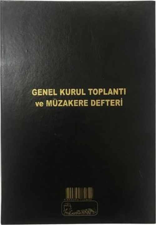 Genel Kurul Toplantı Ve Müzakere Defteri Karton Kapak