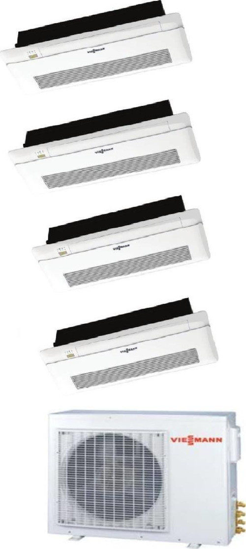 Vitoclima Multi Tek Yön Kaset 1+4 Sistem (O4F3080M2) 9+9+12+12 Btu İç 8,0 kw Dış Ünite