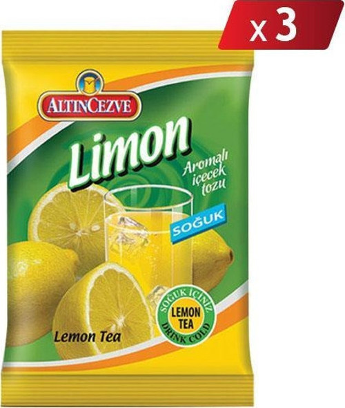 Limon Aromalı İçecek Tozu - Soğuk 450 G - 3LÜ PAKET