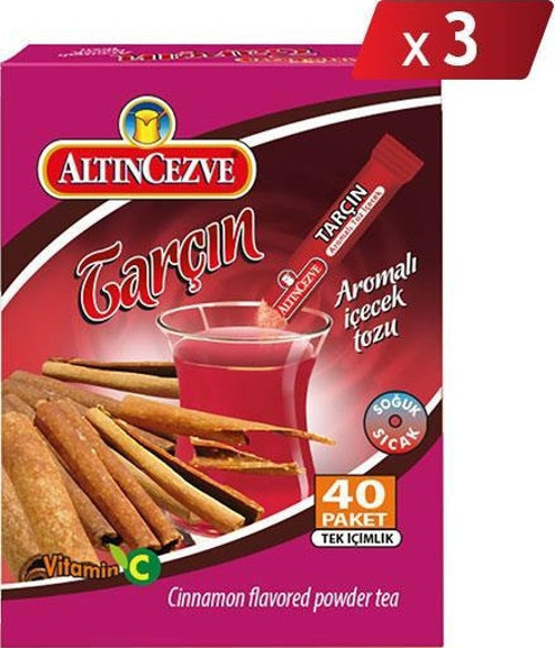 Tarçın Aromalı Tek İçimlik İçecek Tozu 40 x 1.5 gr - 3LÜ PAKET