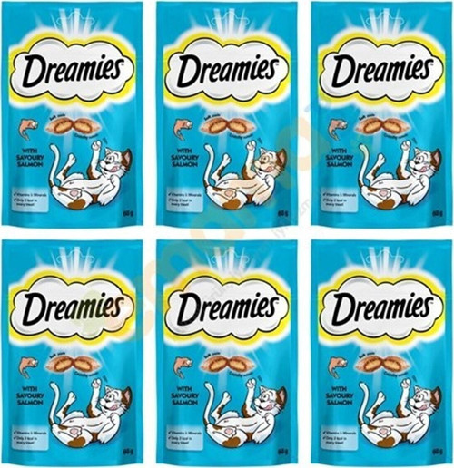 Dreamies Somonlu Kedi Ödülü 60 Gr X 6 Adet