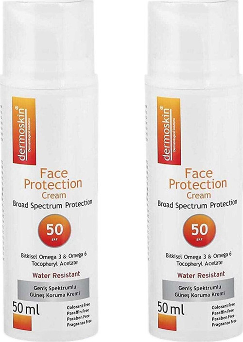 Face Protection Spf 50+ Güneş Koruyucu Krem 50ml 2 li Avantaj Paketi