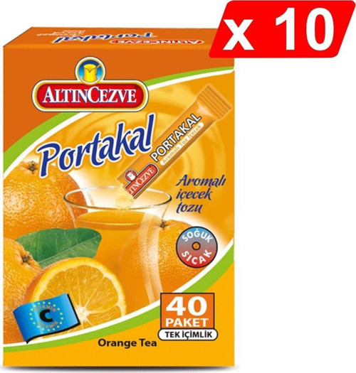 Tek İçimlik Portakal Aromalı İçecek Tozu 40 x 1.5 Gr - 10LU PAKET