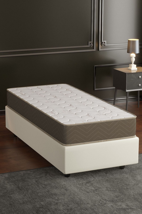 Yatak, Basic Full Ortopedik Lux Bamboo Yaylı Yatak, Çift Taraflı Kullanım, Yüksek Konfor 100x190 cm