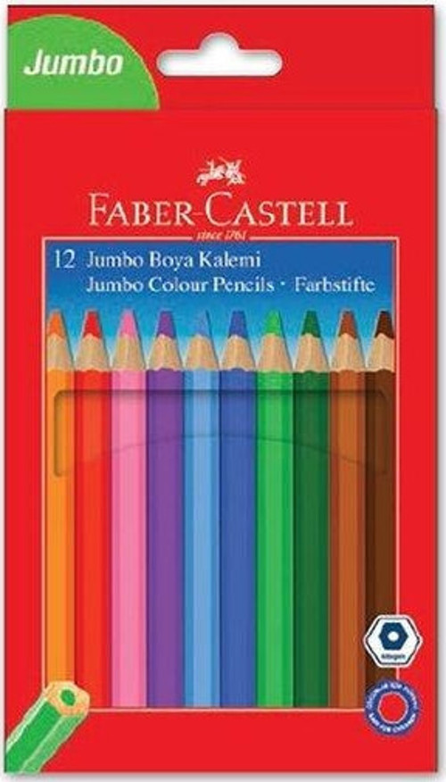 12'li Jumbo Üçgen Kuru Boya Seti