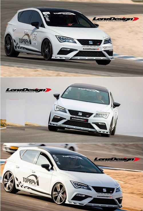 Seat Leon Mk3.5 Ön Tampon Lipi Lenzdesing Parlak Siyah 2017-