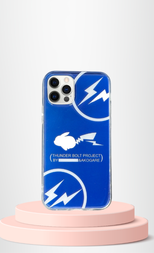 İphone 12 Pro Max Uyumlu Baskili Renkli̇ Transparan Kilif Ti̇er Cover Laci̇vert