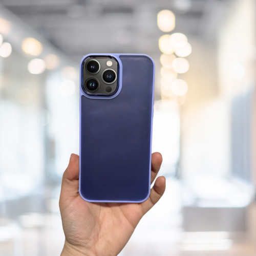 İphone 13 Pro Arkasi Buzlu Şeffaf Hassas Düğme Kamera Çikintili Sert Mat Perfect Li̇la