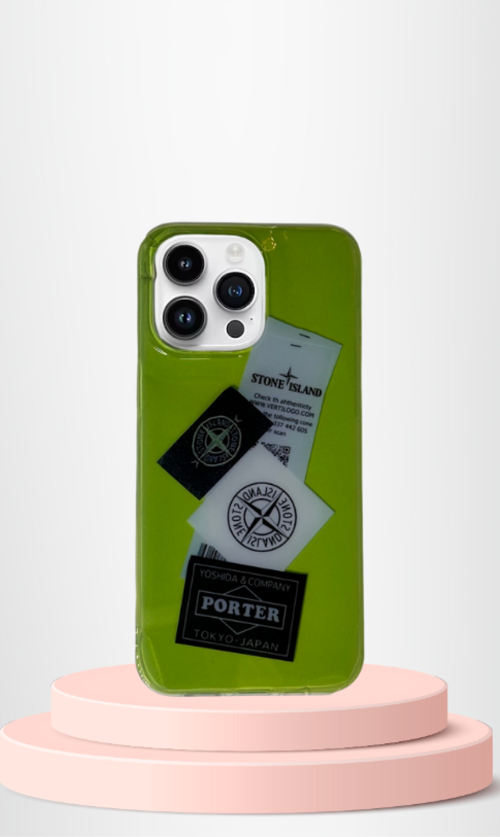 İphone 13 Pro Baskili Renkli̇ Transparan Kilif Ti̇er Cover Yeşi̇l