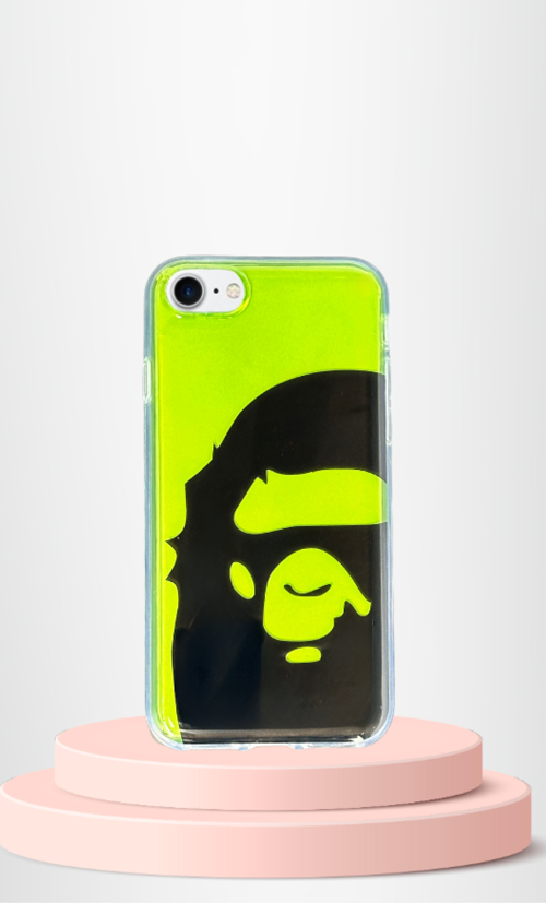 İphone 7 / 8 Uyumlu Baskili Renkli̇ Transparan Kilif Ti̇er Cover Açik Yeşi̇l