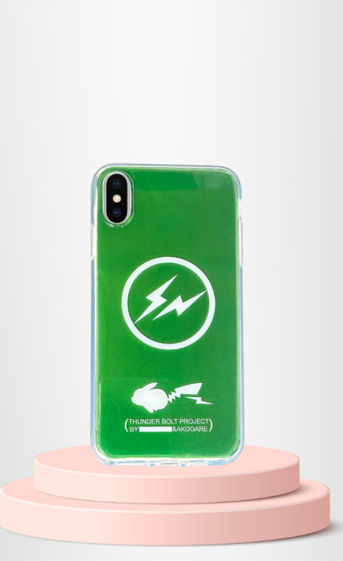 İphone X Baskili Renkli̇ Transparan Kilif Ti̇er Cover Koyu Yeşi̇l