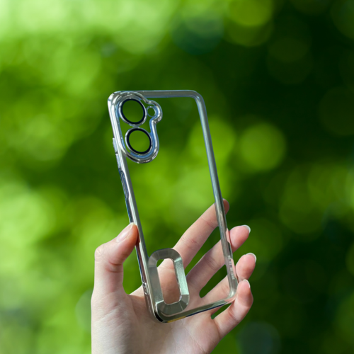 Realme 10 4.G Yanlari Renkli̇ Lens Korumali Logo Gösteren Mega Kilif Gümüş