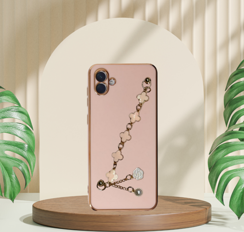 Samsung A04 S / A13 Uyumlu Elçek Şanzeli̇ze Kilif Rose Gold
