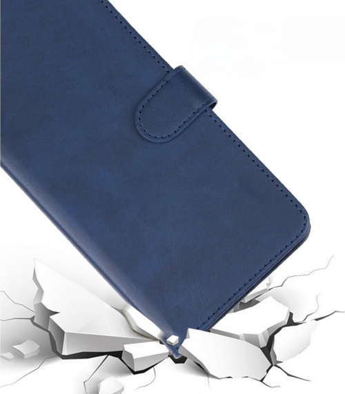 Samsung A70 Kartlikli Cüzdan Kilif (Deluxe Wallet Case) Laci̇vert