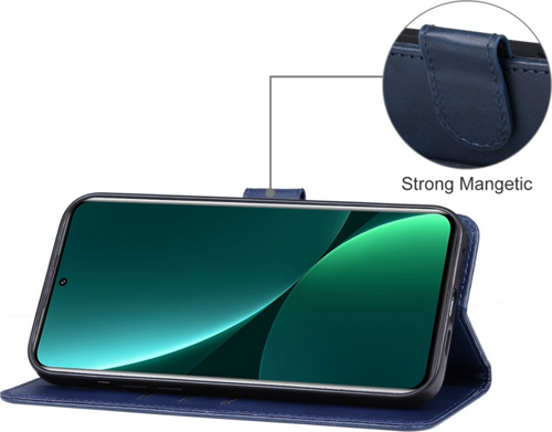 Xi̇aomi̇ Redmi̇ 10 (2022) Kartlikli Cüzdan Kilif (Deluxe Wallet Case) Laci̇vert