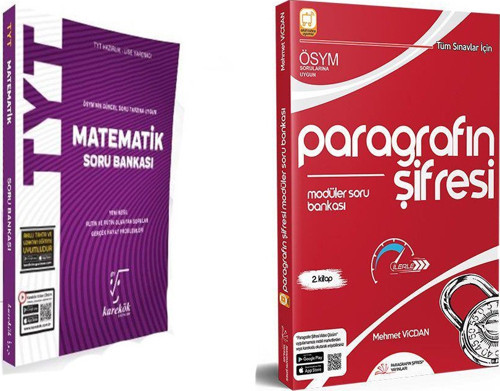 Karekök TYT Matematik ve Parağrafın Şifresi Modüler Soru Bankası 2 Kitap Set