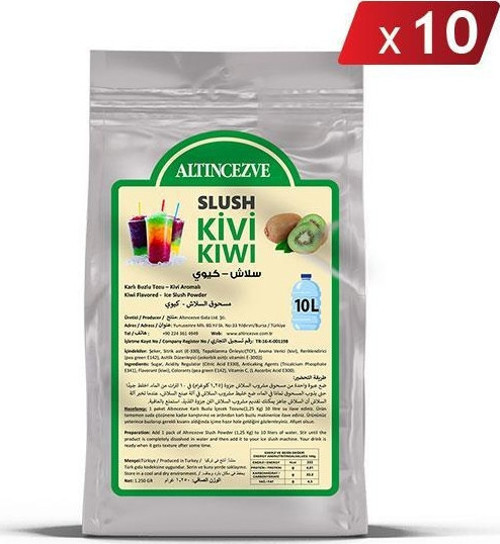 Ice Slush Karlı Buzlu Karlama Tozu | Kivi 1.250 Gr - 10 L x 10 Adet