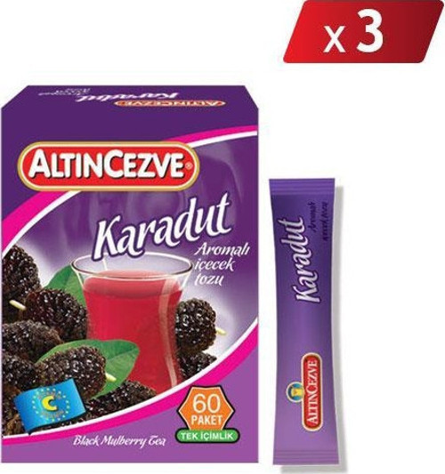 Karadut Aromalı Tek İçimlik İçecek Tozu 40 x 1.5 Gr - 3LÜ PAKET
