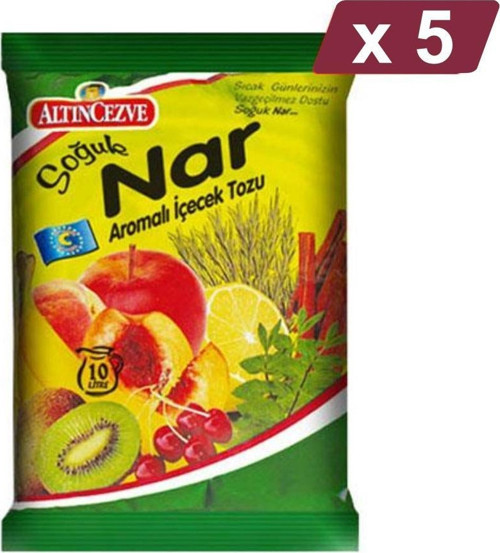 Nar Aromalı İçecek Tozu - Soğuk 450 G - 5Lİ PAKET