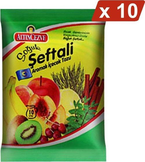 Şeftali Aromalı Toz İçecek 450 G - Soğuk - 10LU PAKET