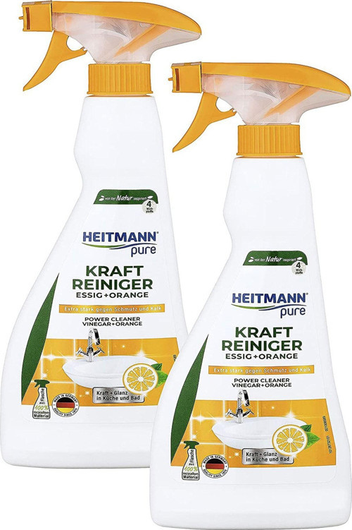 Pure Güçlü Yüzey Temizleyici Sirke + Portakal 500 Ml x 2 Adet