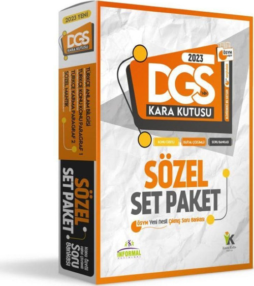 DGSnin Kara Kutusu SÖZEL PAKET SET Konu Özetli Dijital Çözümlü ÖSYM Arşiv Çıkmış Soru Bankası